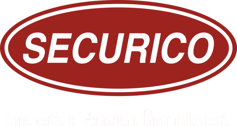 Securico Logo with white tag line